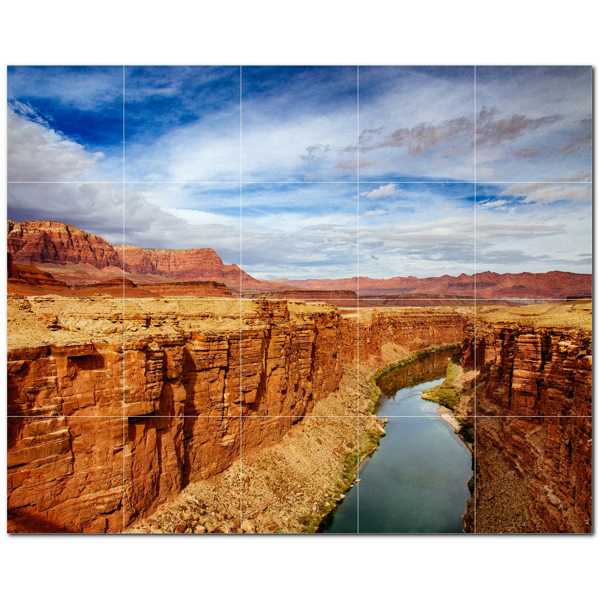 canyon ceramic tile wall mural kitchen backsplash bathroom shower p500329