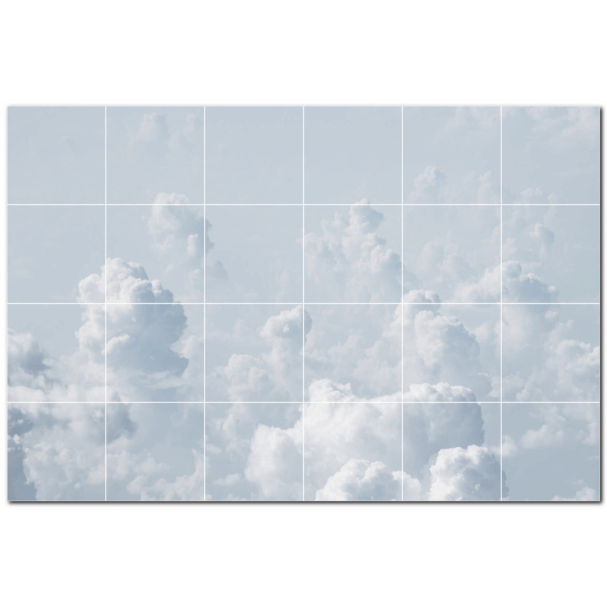 clouds ceramic tile wall mural kitchen backsplash bathroom shower p500376