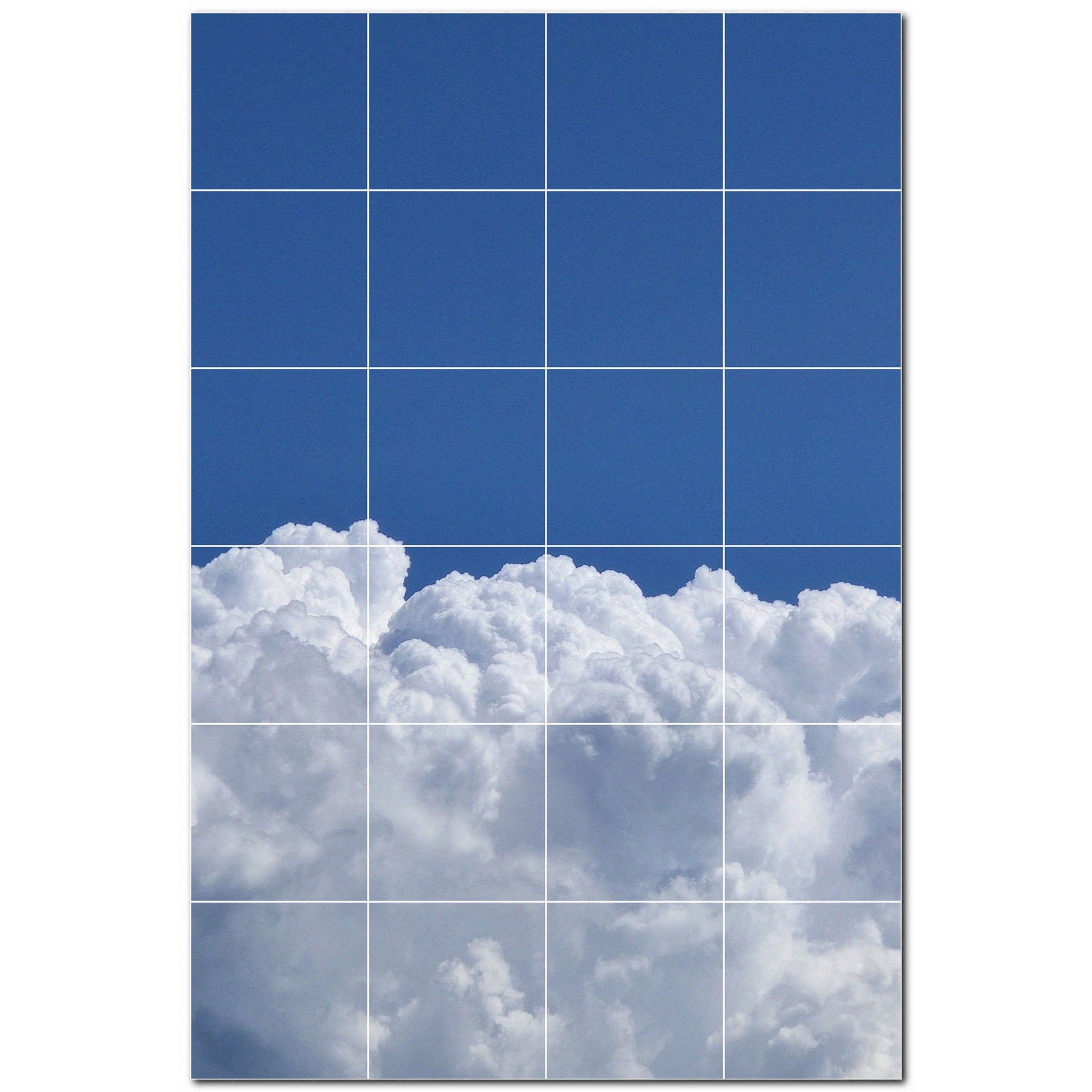 clouds ceramic tile wall mural kitchen backsplash bathroom shower p500381