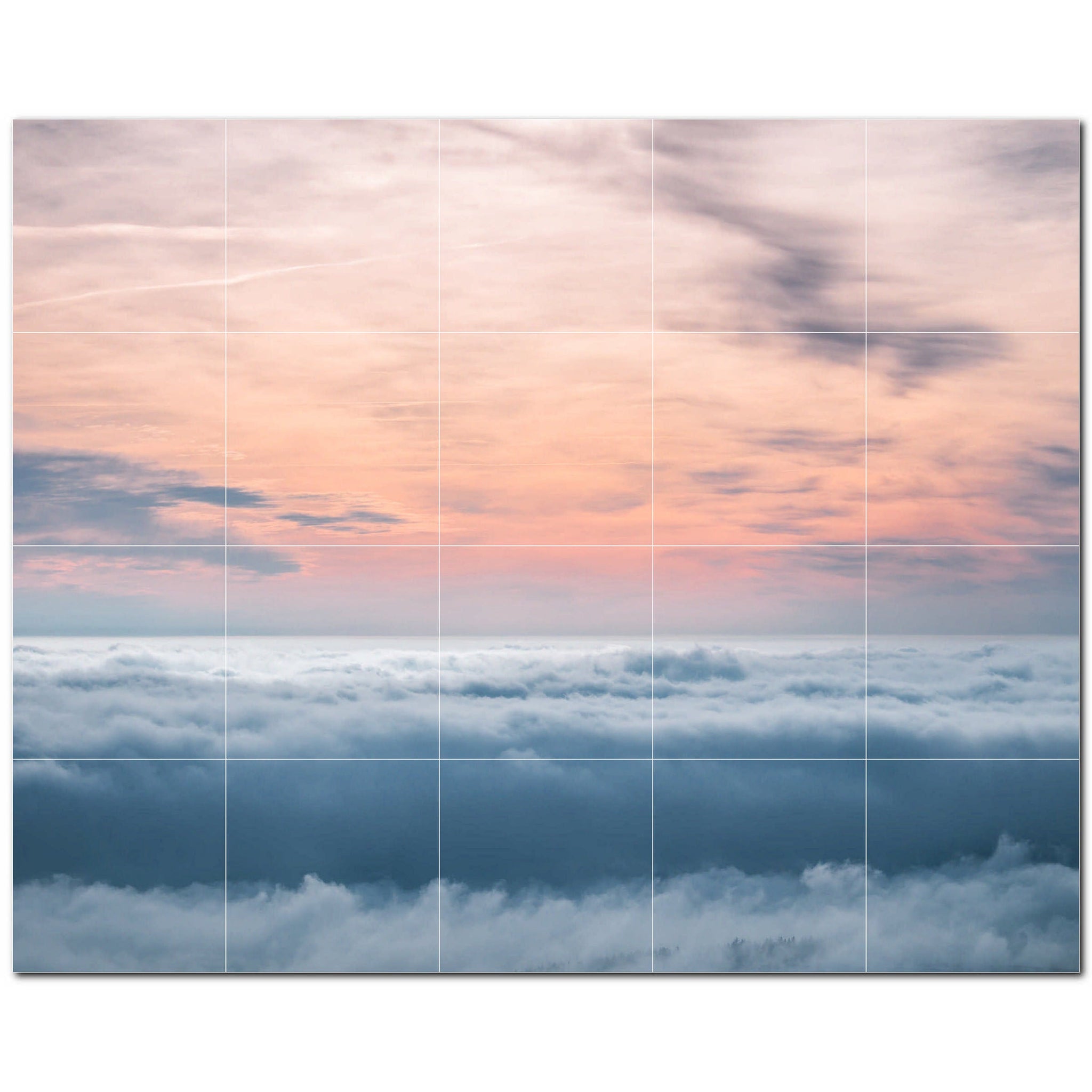 clouds ceramic tile wall mural kitchen backsplash bathroom shower p500382