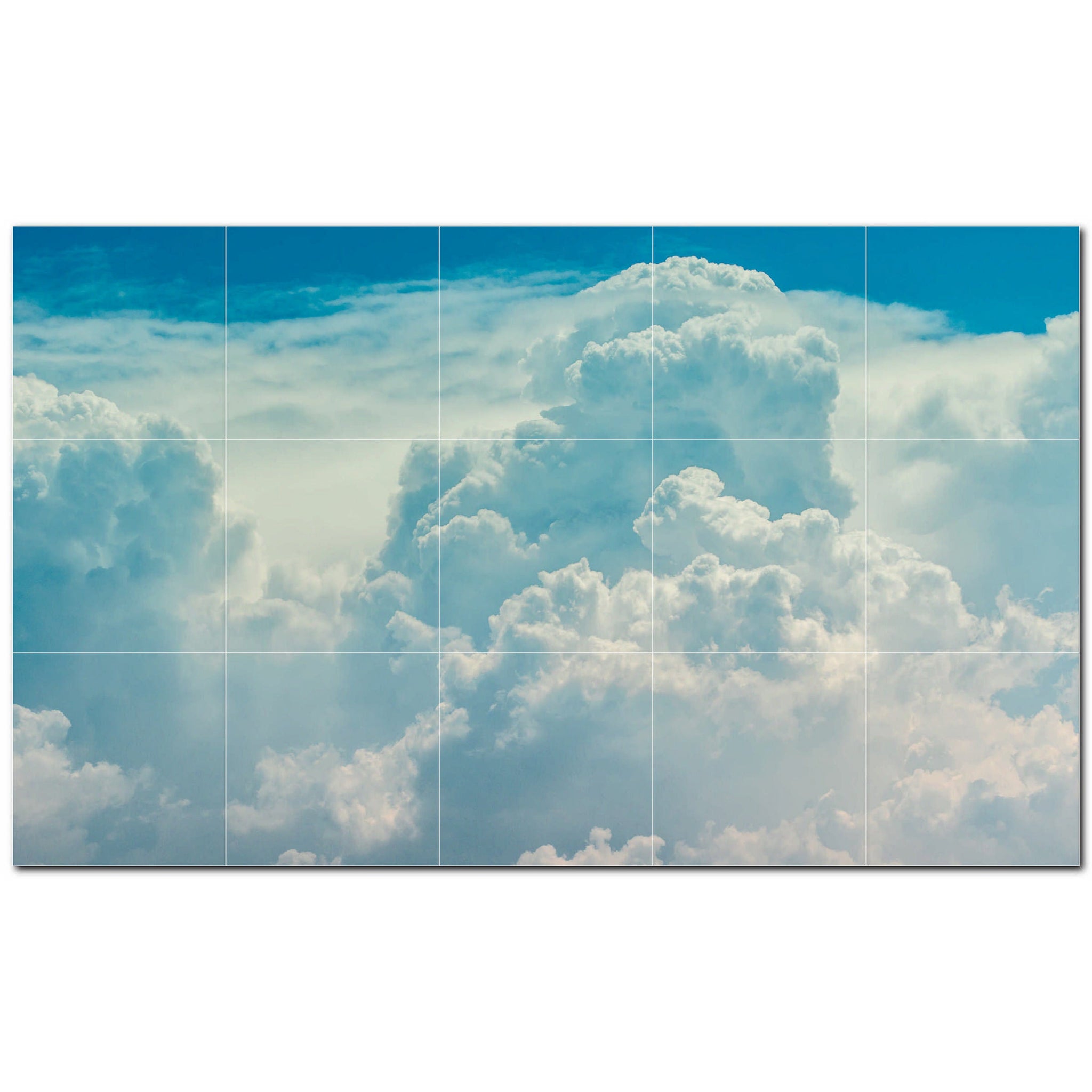 clouds ceramic tile wall mural kitchen backsplash bathroom shower p500383