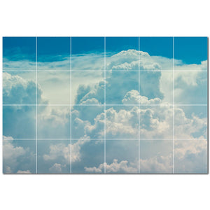 clouds ceramic tile wall mural kitchen backsplash bathroom shower p500383