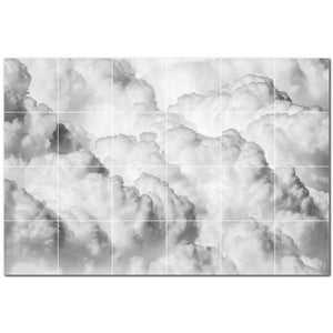 clouds ceramic tile wall mural kitchen backsplash bathroom shower p500386