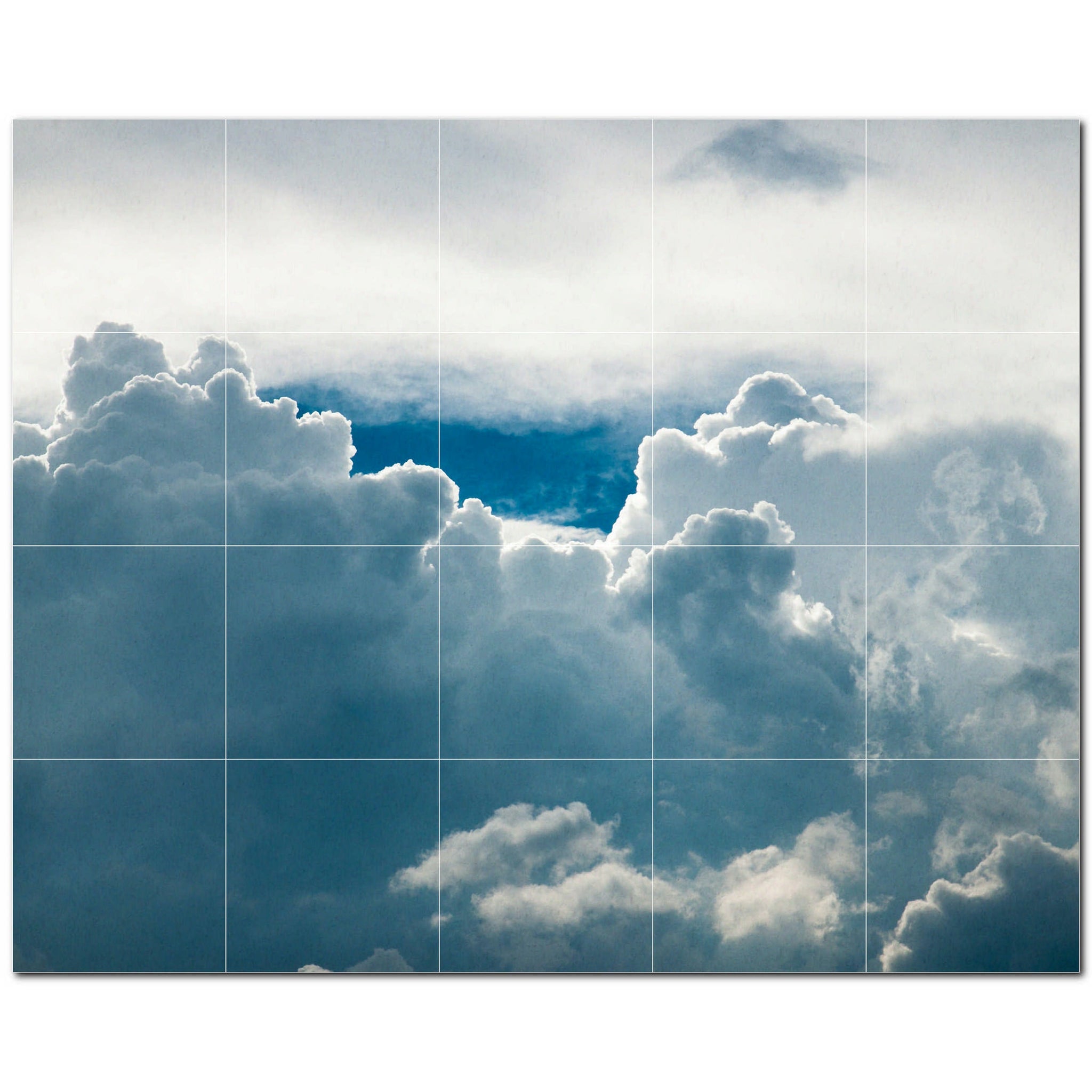 clouds ceramic tile wall mural kitchen backsplash bathroom shower p500388