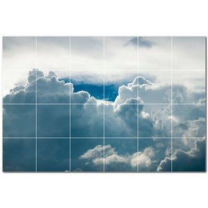 clouds ceramic tile wall mural kitchen backsplash bathroom shower p500388