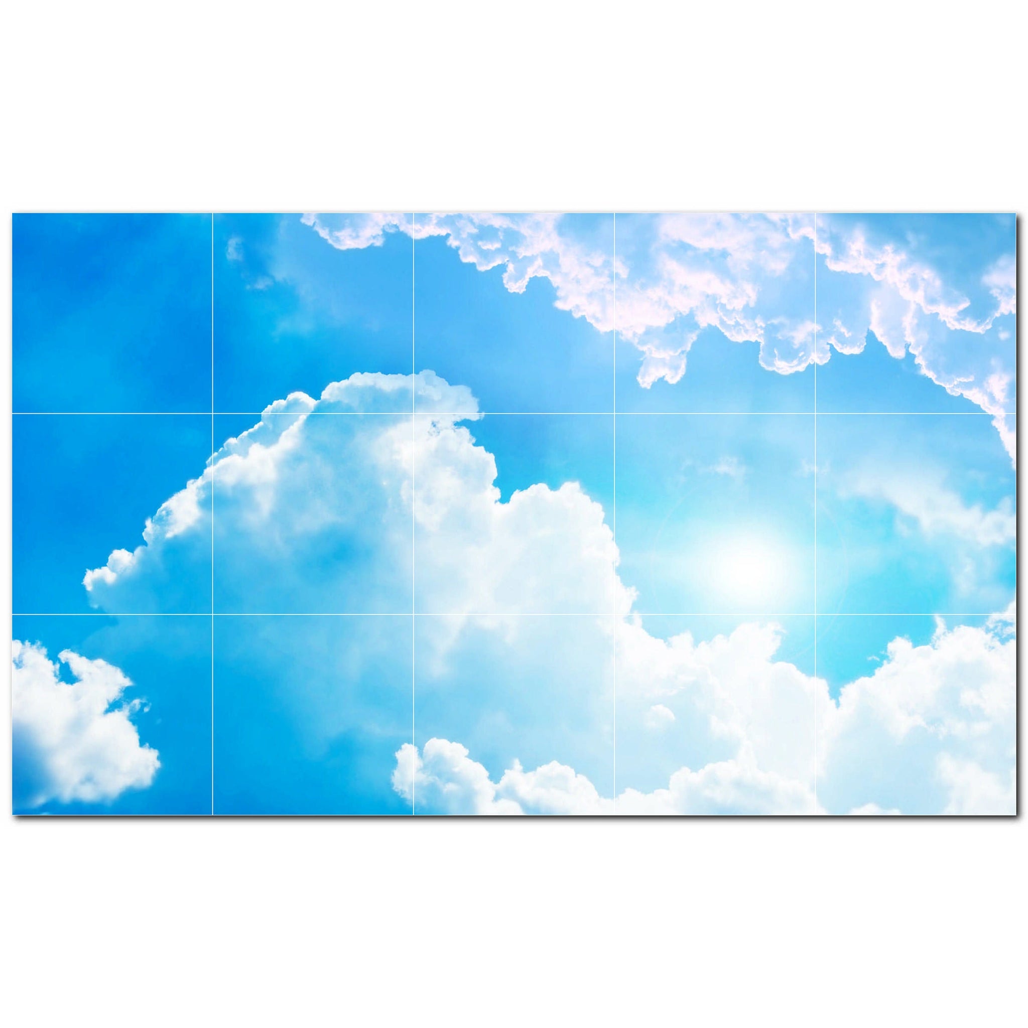 clouds ceramic tile wall mural kitchen backsplash bathroom shower p500389