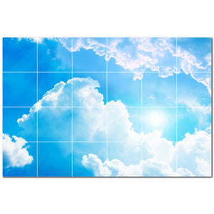 clouds ceramic tile wall mural kitchen backsplash bathroom shower p500389