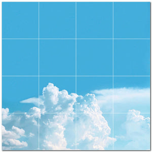 clouds ceramic tile wall mural kitchen backsplash bathroom shower p500392