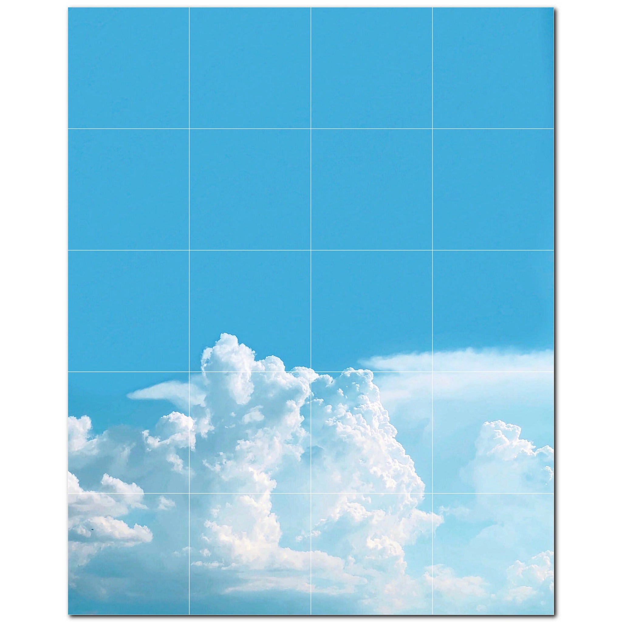 clouds ceramic tile wall mural kitchen backsplash bathroom shower p500392