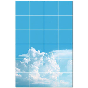 clouds ceramic tile wall mural kitchen backsplash bathroom shower p500392