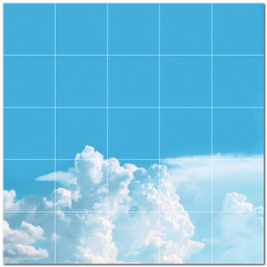 clouds ceramic tile wall mural kitchen backsplash bathroom shower p500392