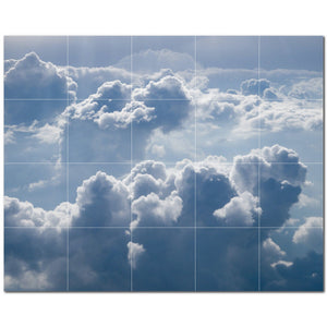 clouds ceramic tile wall mural kitchen backsplash bathroom shower p500394