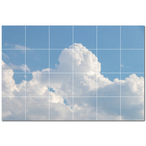 clouds ceramic tile wall mural kitchen backsplash bathroom shower p500395