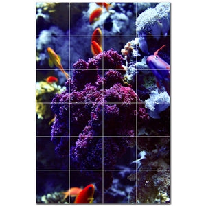 coral ceramic tile wall mural kitchen backsplash bathroom shower p500406