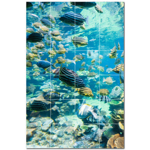 coral ceramic tile wall mural kitchen backsplash bathroom shower p500424