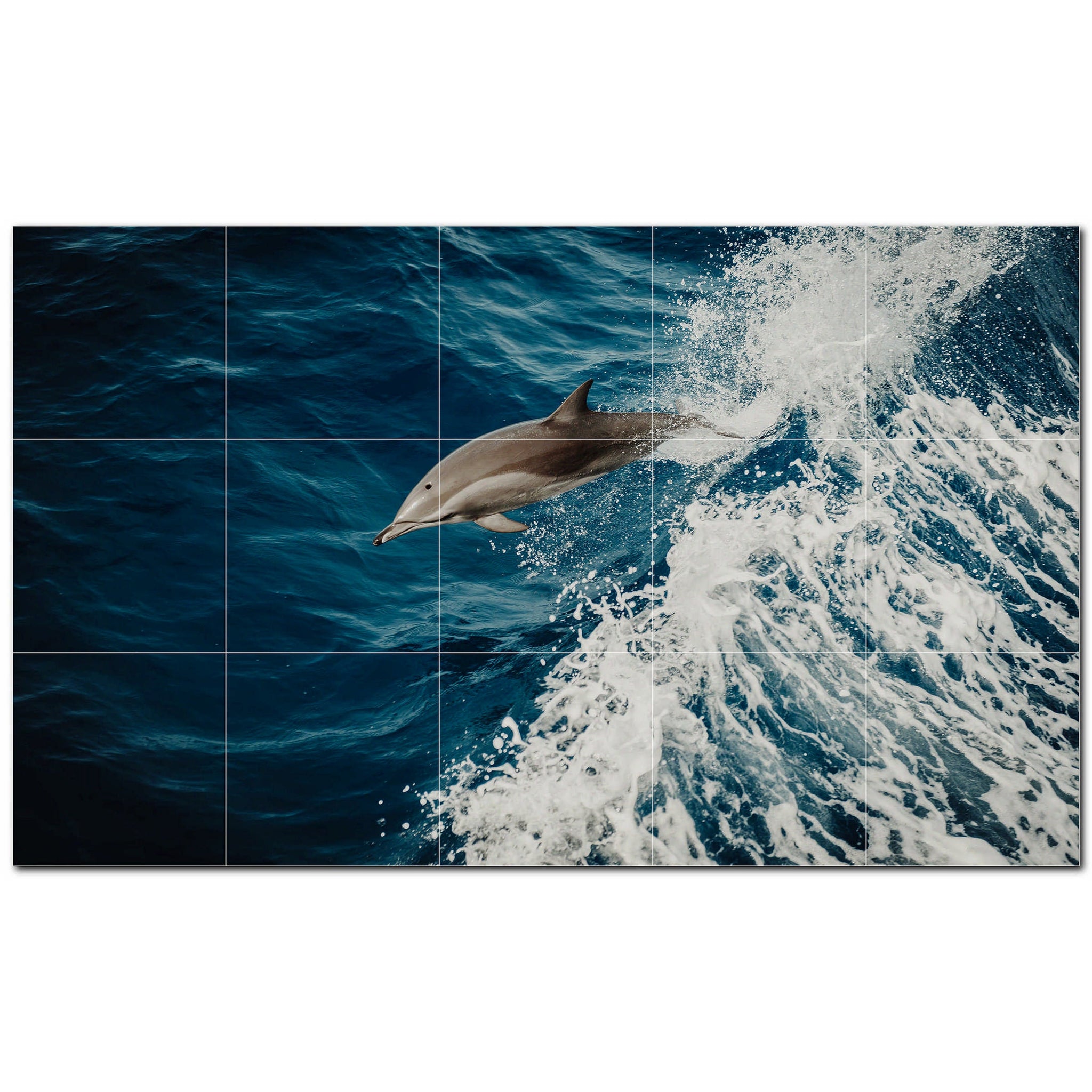 dolphin ceramic tile wall mural kitchen backsplash bathroom shower p500497