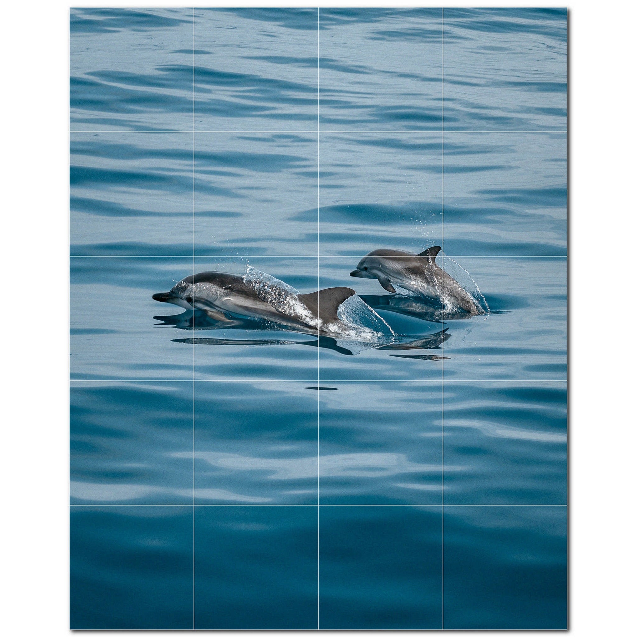 dolphin ceramic tile wall mural kitchen backsplash bathroom shower p500500