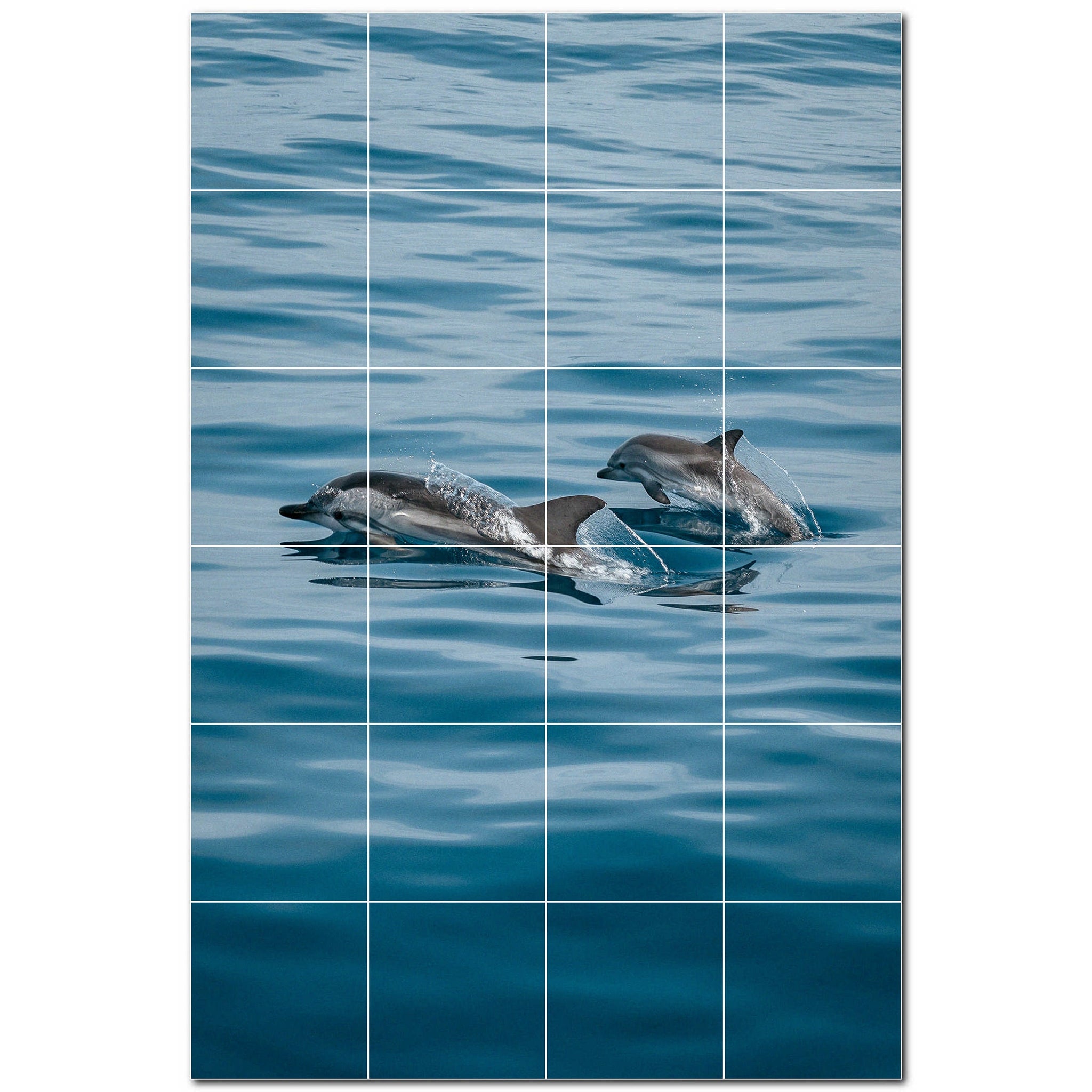 dolphin ceramic tile wall mural kitchen backsplash bathroom shower p500500