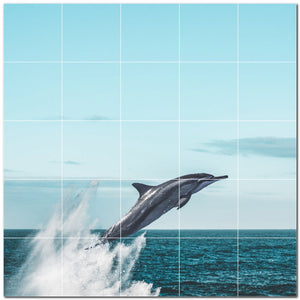 dolphin ceramic tile wall mural kitchen backsplash bathroom shower p500505