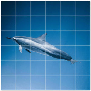 dolphin ceramic tile wall mural kitchen backsplash bathroom shower p500514