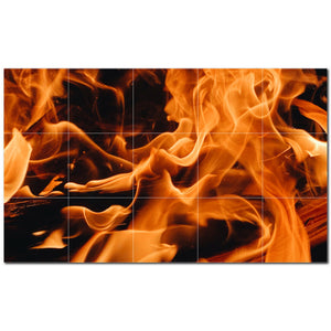 fire ceramic tile wall mural kitchen backsplash bathroom shower p500604