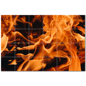 fire ceramic tile wall mural kitchen backsplash bathroom shower p500604