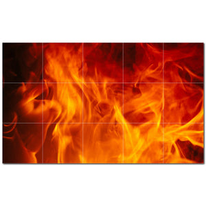 fire ceramic tile wall mural kitchen backsplash bathroom shower p500608