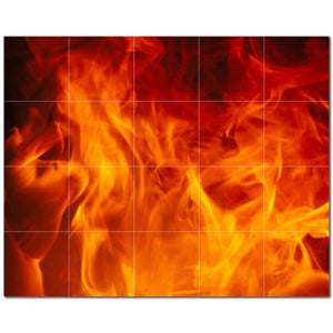 fire ceramic tile wall mural kitchen backsplash bathroom shower p500608