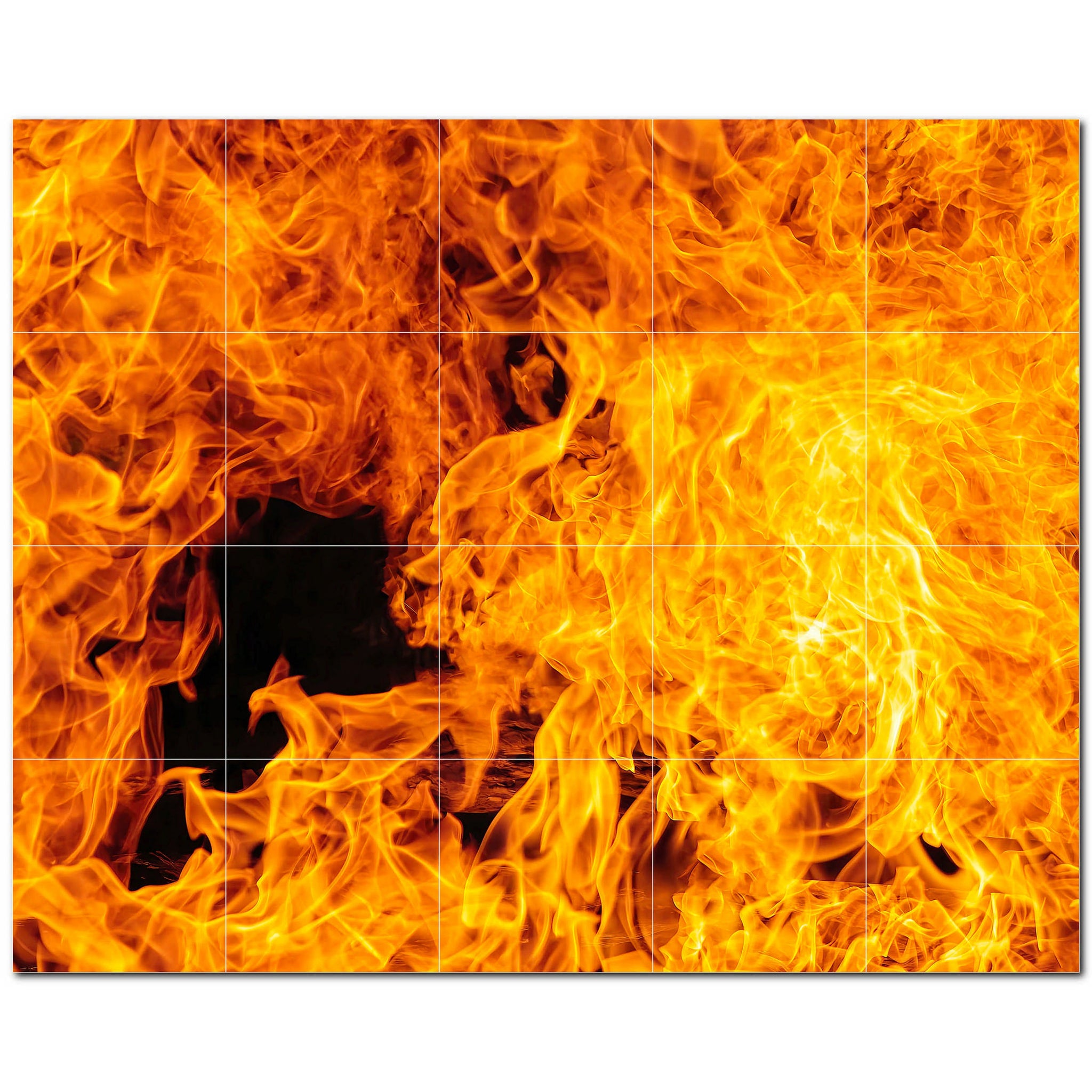 fire ceramic tile wall mural kitchen backsplash bathroom shower p500611