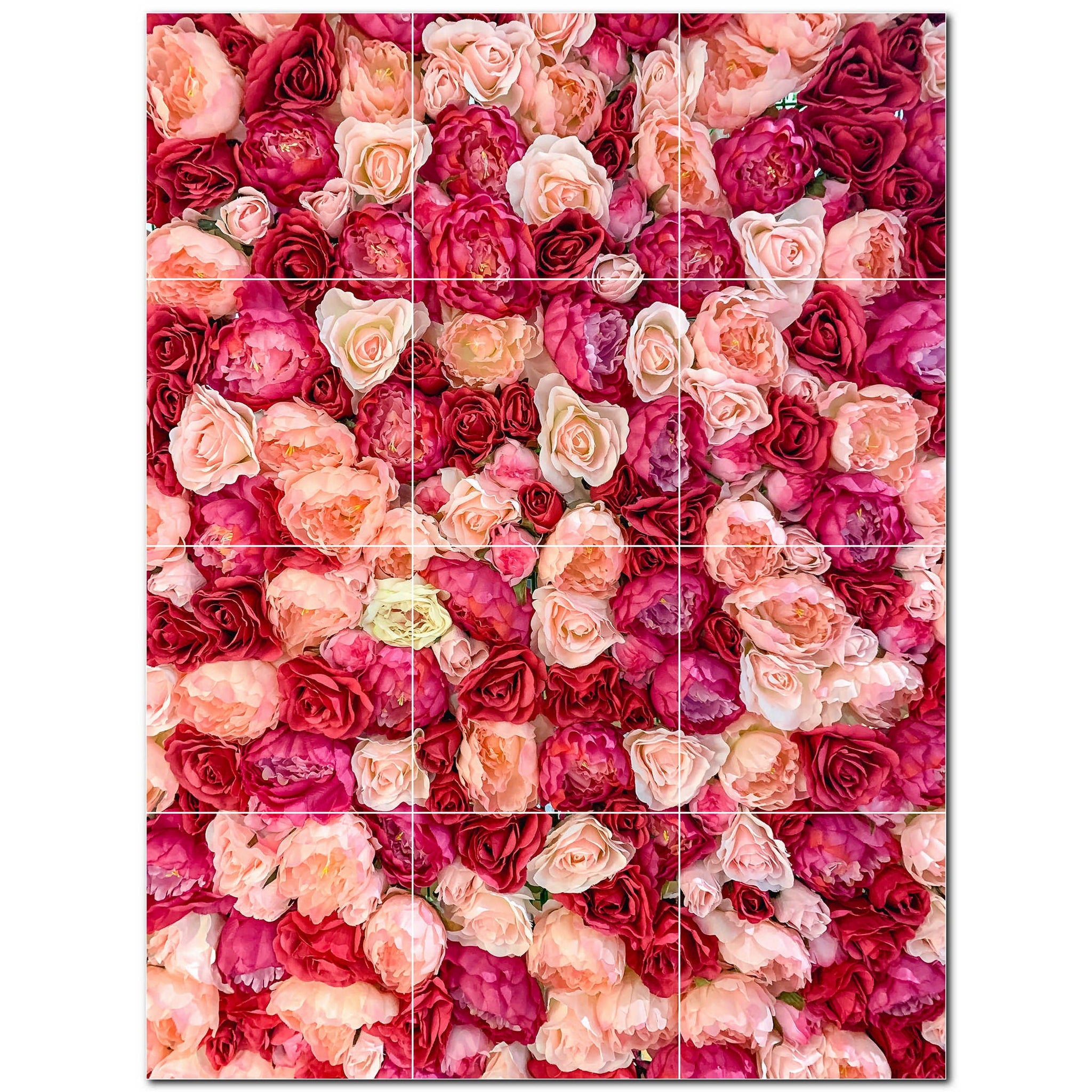 flowers ceramic tile wall mural kitchen backsplash bathroom shower p500618