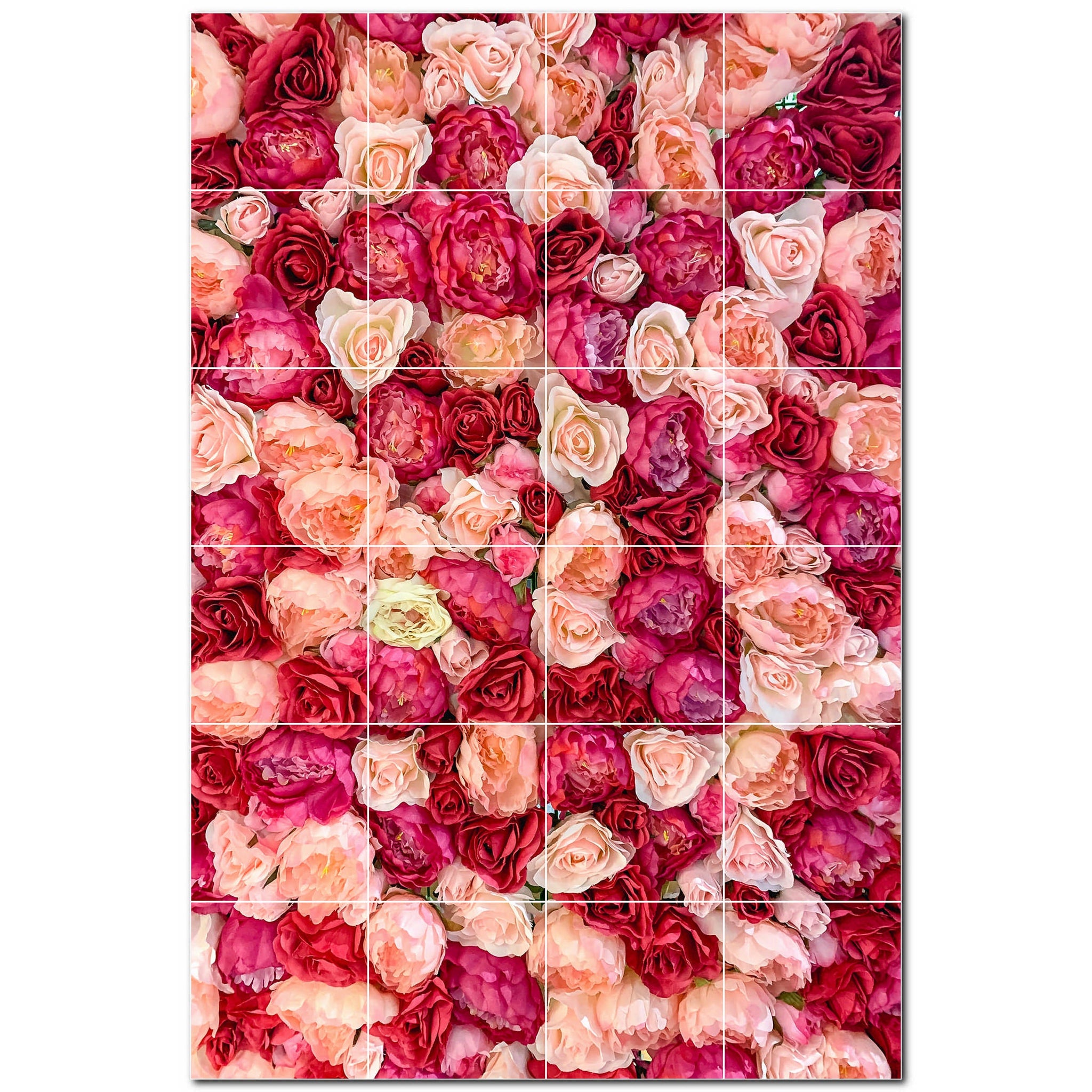 flowers ceramic tile wall mural kitchen backsplash bathroom shower p500618