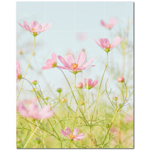 flowers ceramic tile wall mural kitchen backsplash bathroom shower p500624