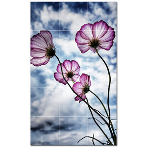 flowers ceramic tile wall mural kitchen backsplash bathroom shower p500627