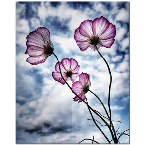 flowers ceramic tile wall mural kitchen backsplash bathroom shower p500627