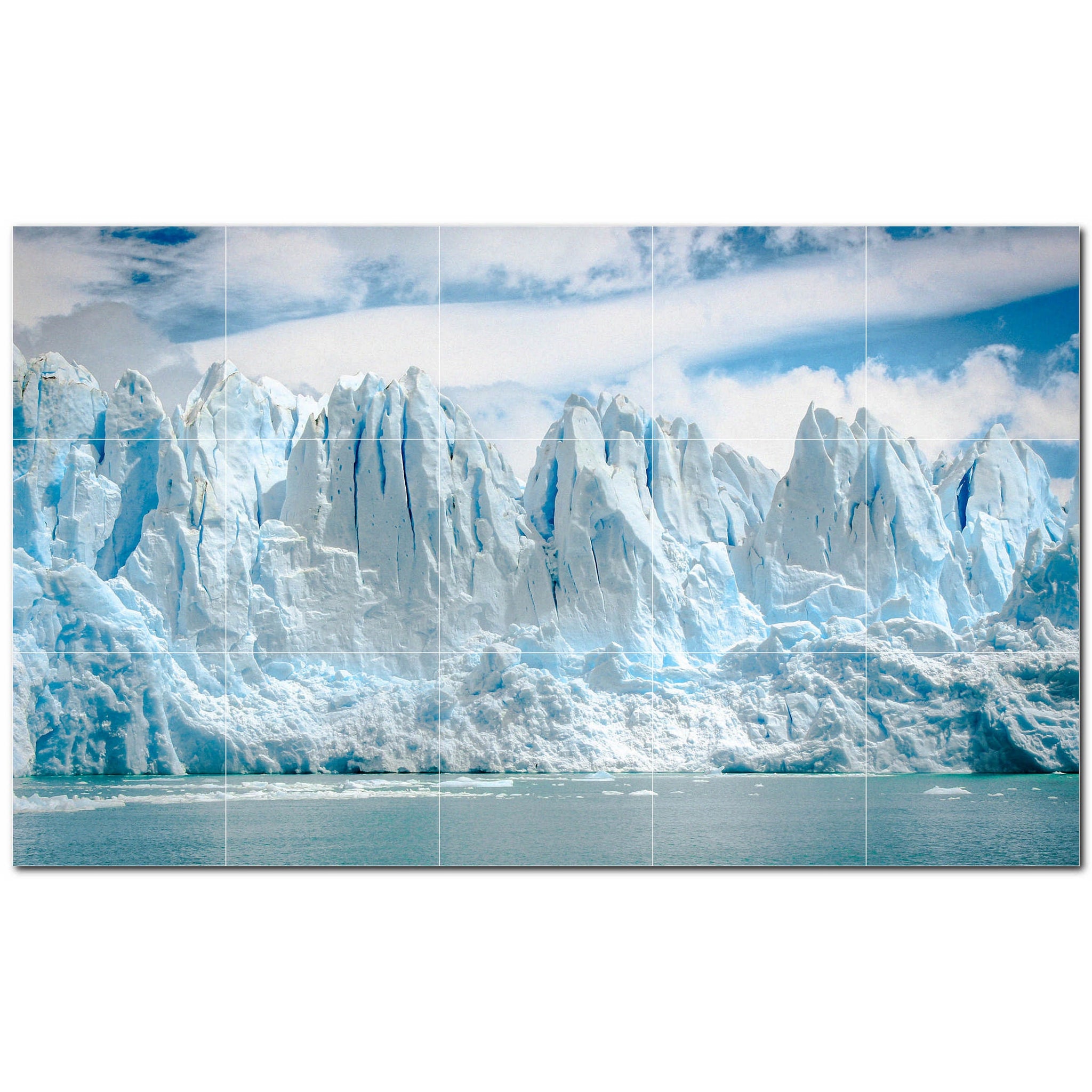 glacier ceramic tile wall mural kitchen backsplash bathroom shower p500720