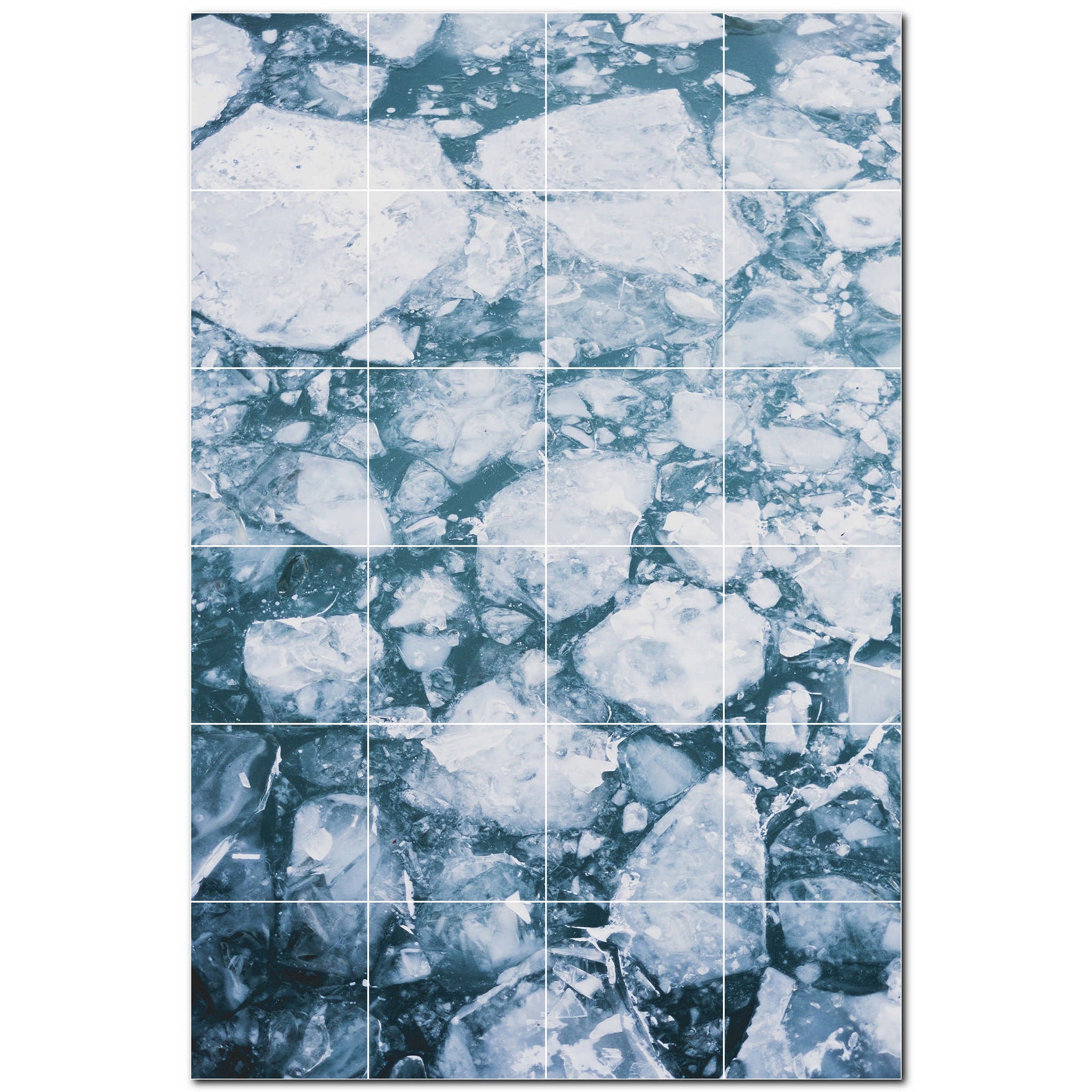 glacier ceramic tile wall mural kitchen backsplash bathroom shower p500722