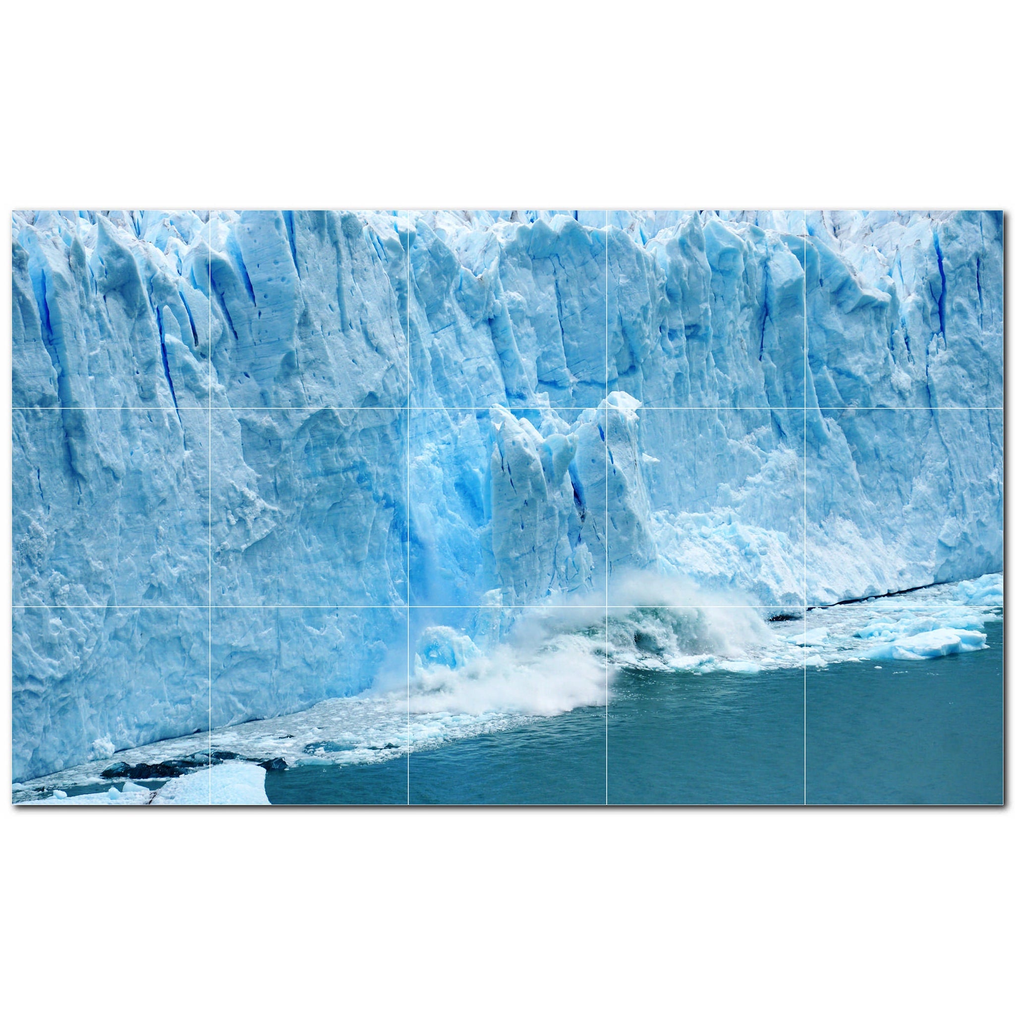 glacier ceramic tile wall mural kitchen backsplash bathroom shower p500723