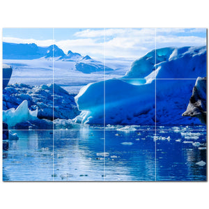 glacier ceramic tile wall mural kitchen backsplash bathroom shower p500727