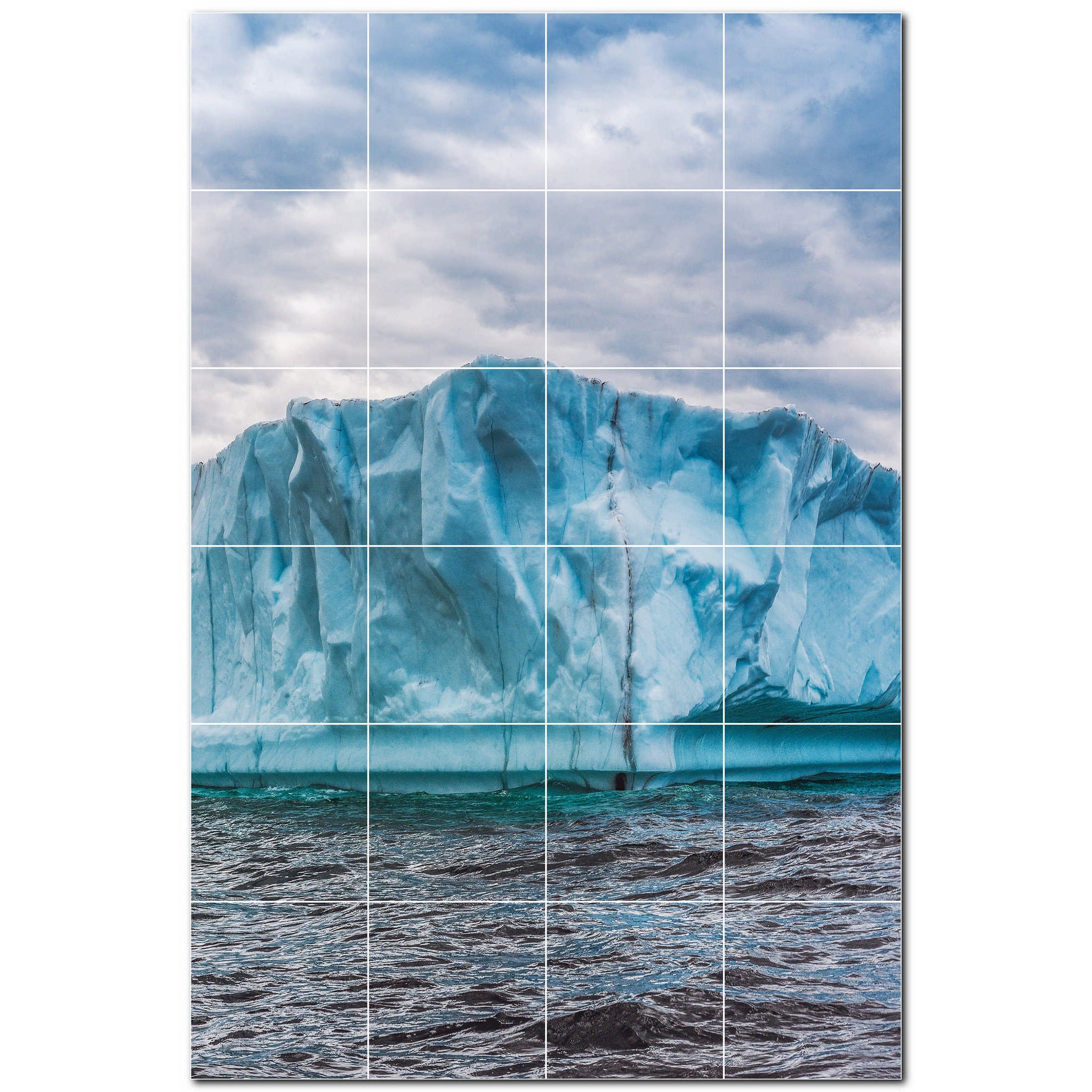 glacier ceramic tile wall mural kitchen backsplash bathroom shower p500729