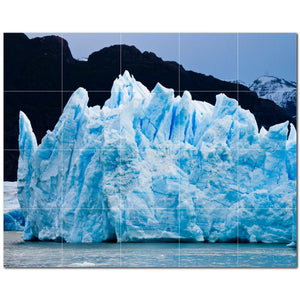 glacier ceramic tile wall mural kitchen backsplash bathroom shower p500733