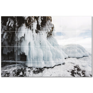 glacier ceramic tile wall mural kitchen backsplash bathroom shower p500735