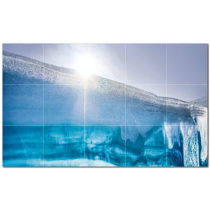 glacier ceramic tile wall mural kitchen backsplash bathroom shower p500736