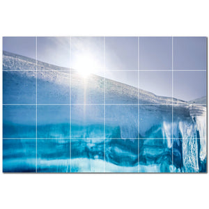 glacier ceramic tile wall mural kitchen backsplash bathroom shower p500736