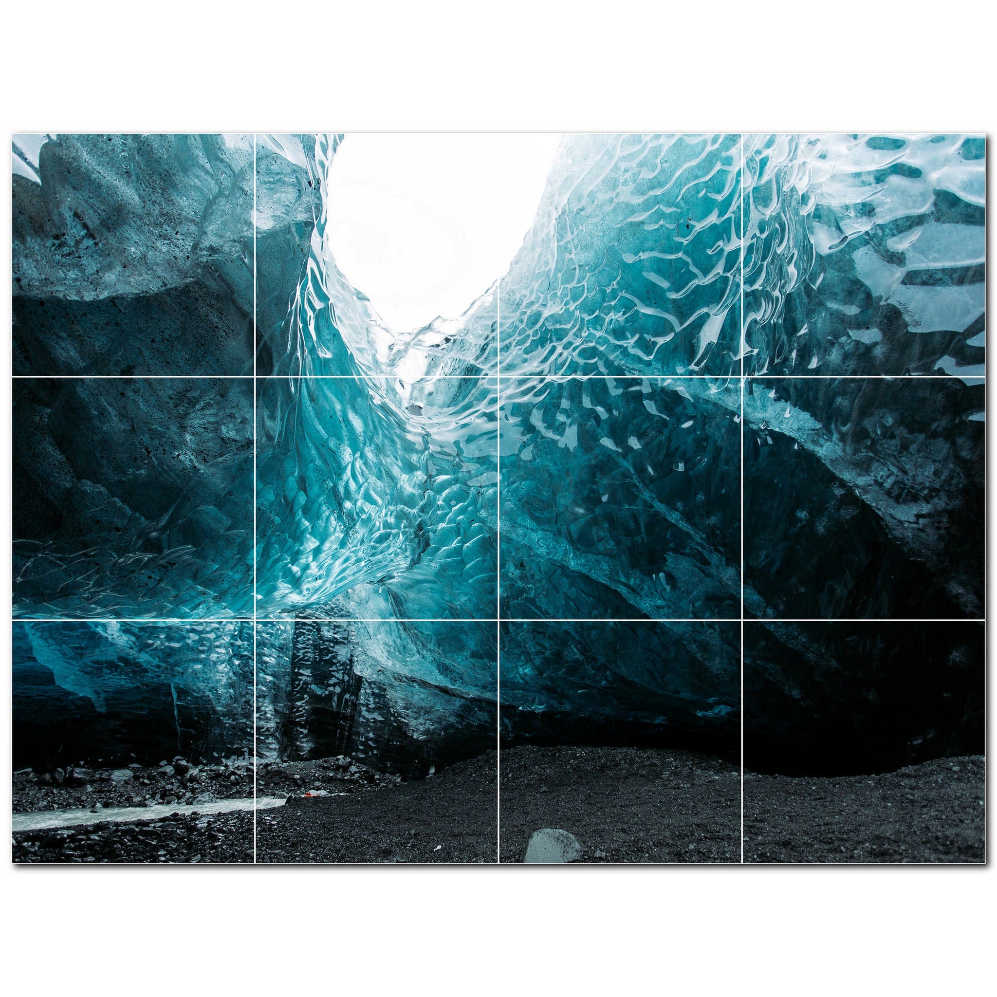 glacier ceramic tile wall mural kitchen backsplash bathroom shower p500737