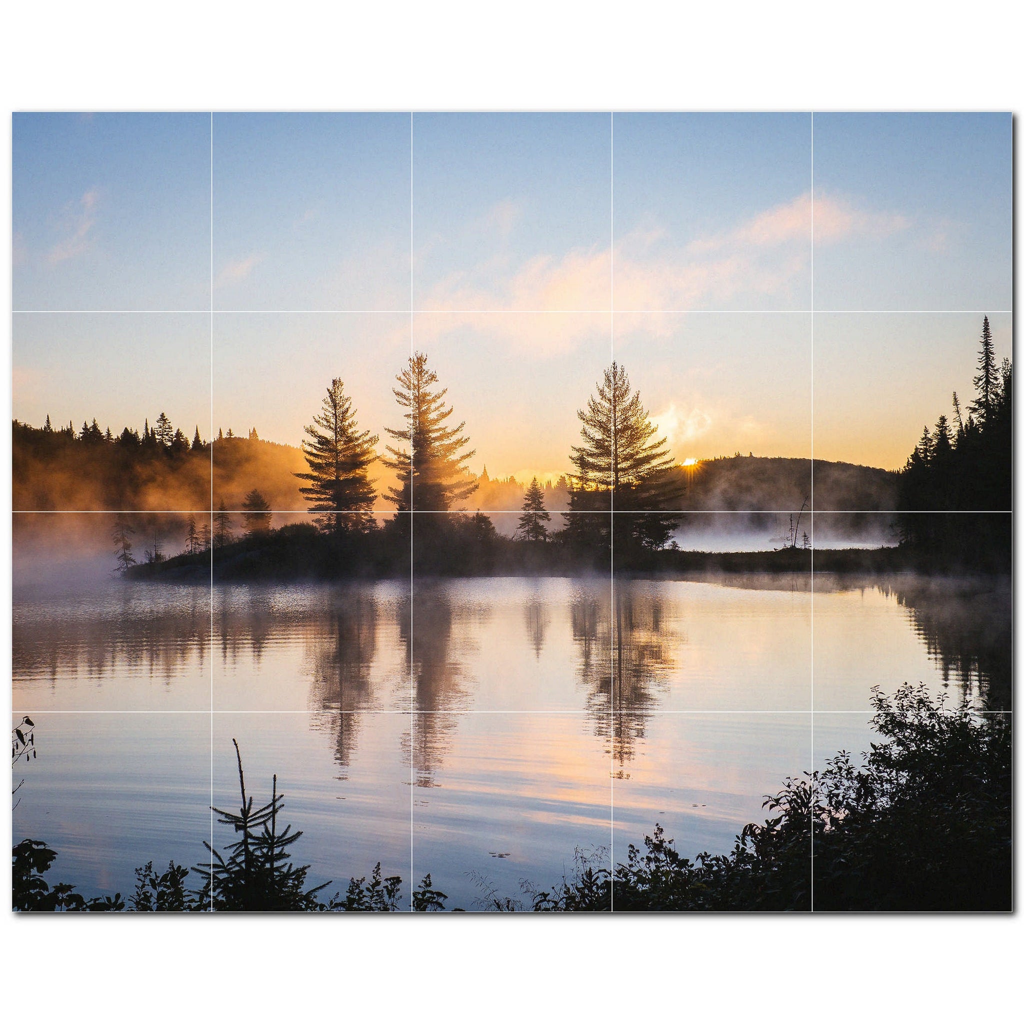 lakes ceramic tile wall mural kitchen backsplash bathroom shower p500787