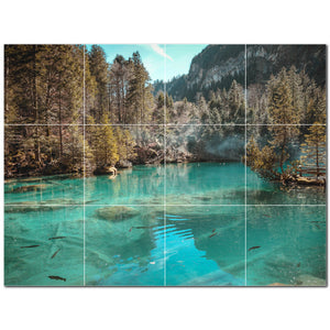 lakes ceramic tile wall mural kitchen backsplash bathroom shower p500807