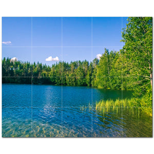 lakes ceramic tile wall mural kitchen backsplash bathroom shower p500815