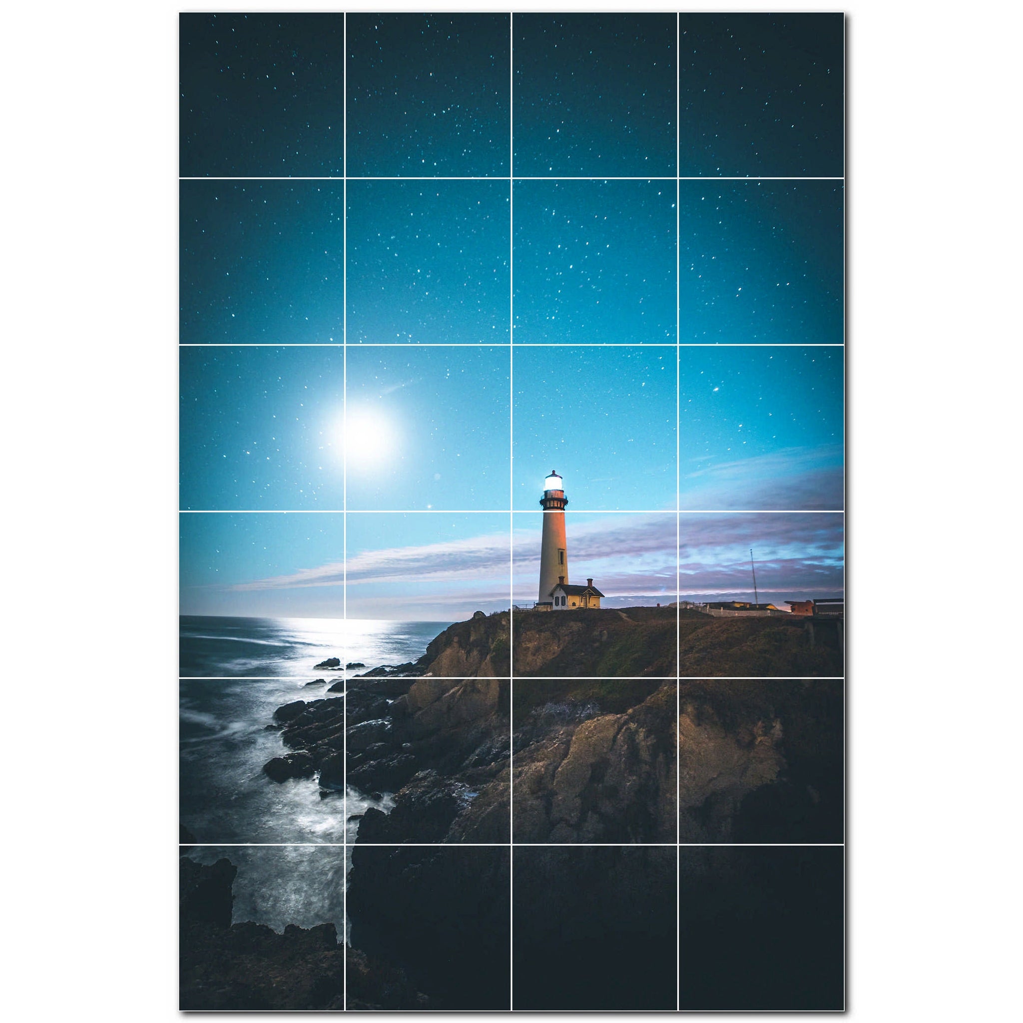 lighthouse ceramic tile wall mural kitchen backsplash bathroom shower p500817