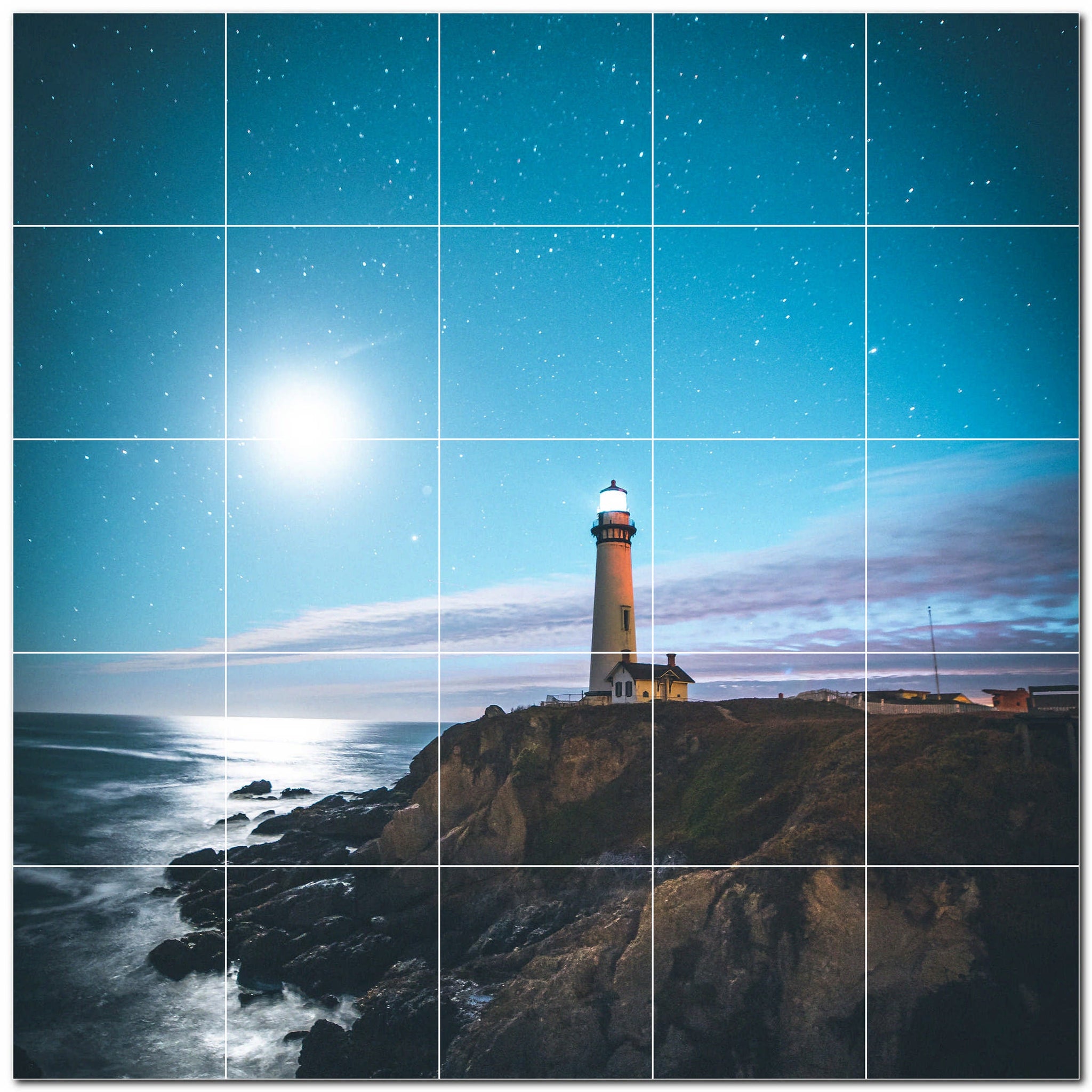 lighthouse ceramic tile wall mural kitchen backsplash bathroom shower p500817