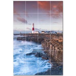 lighthouse ceramic tile wall mural kitchen backsplash bathroom shower p500818